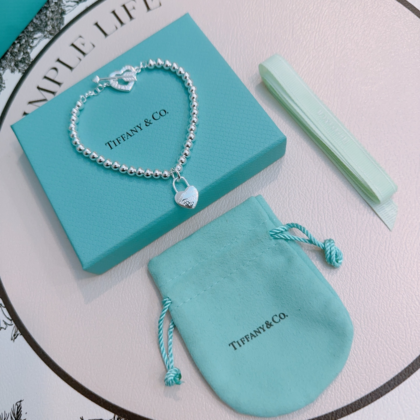 ティファニー「Tiffany & Co.」ポリッシュドシルバーリンク ブレスレット