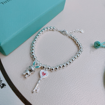 ティファニー「Tiffany & Co.」ポリッシュドシルバーリンク ブレスレット