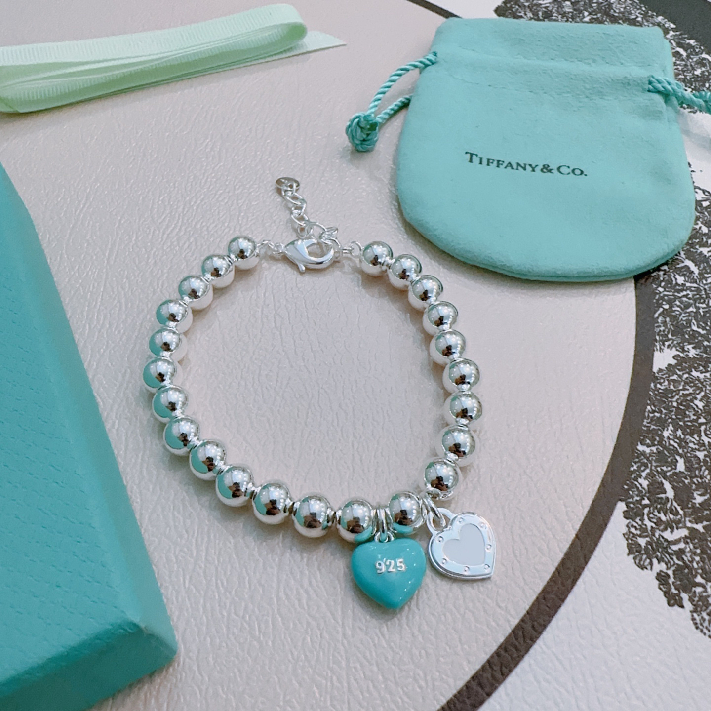 ティファニー「Tiffany & Co.」ポリッシュドシルバーリンク ブレスレット