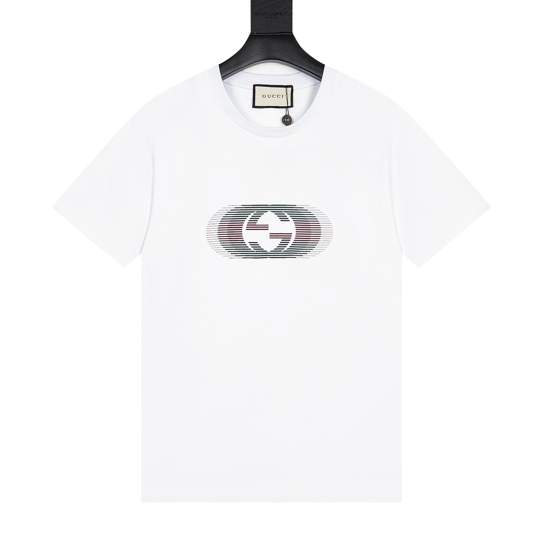 グッチ「Gucci」2025春夏 ダブルプリント ショートスリーブTシャツ