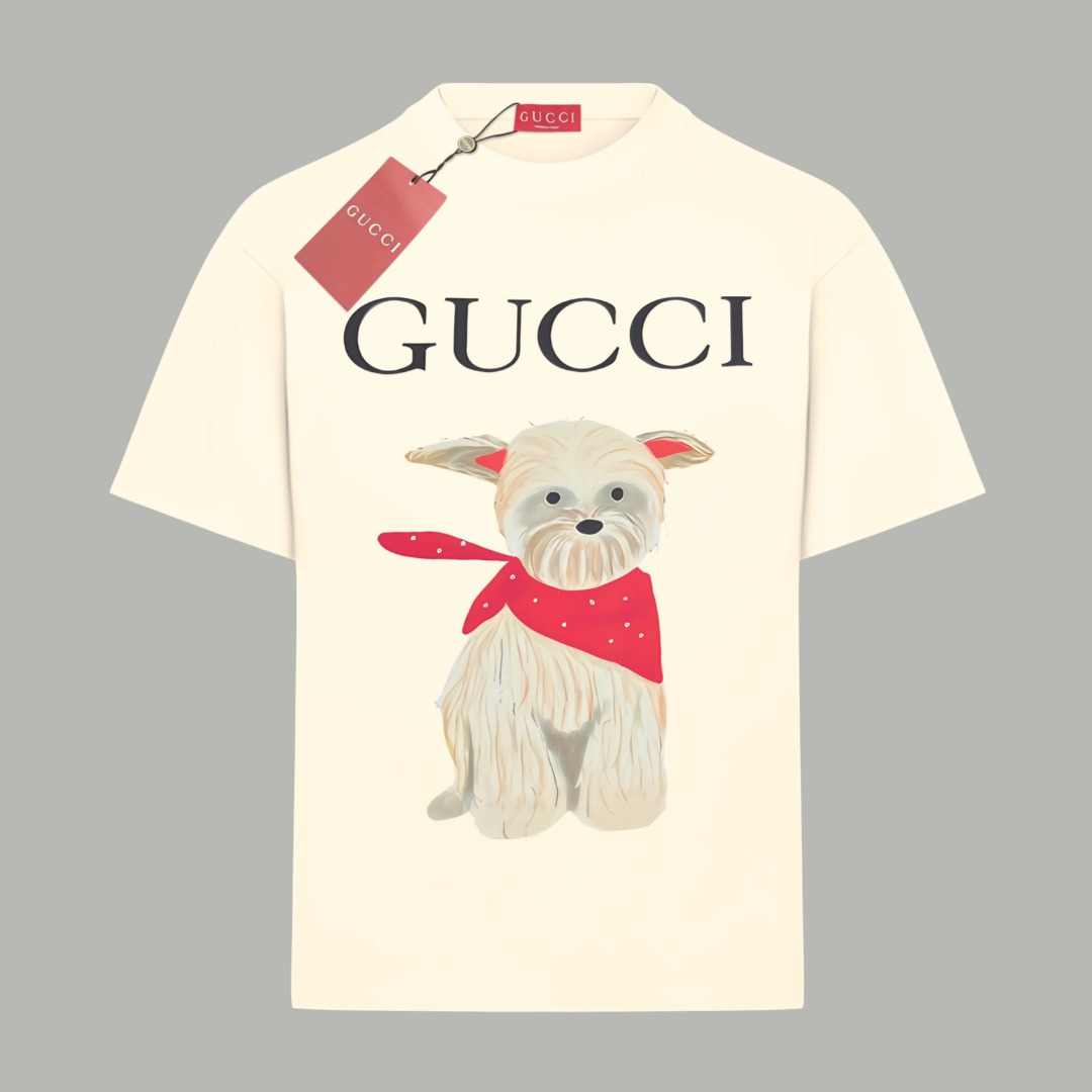 グッチ「Gucci」リミテッド アニマルシリーズ ロゴプリント クルーネックTシャツ