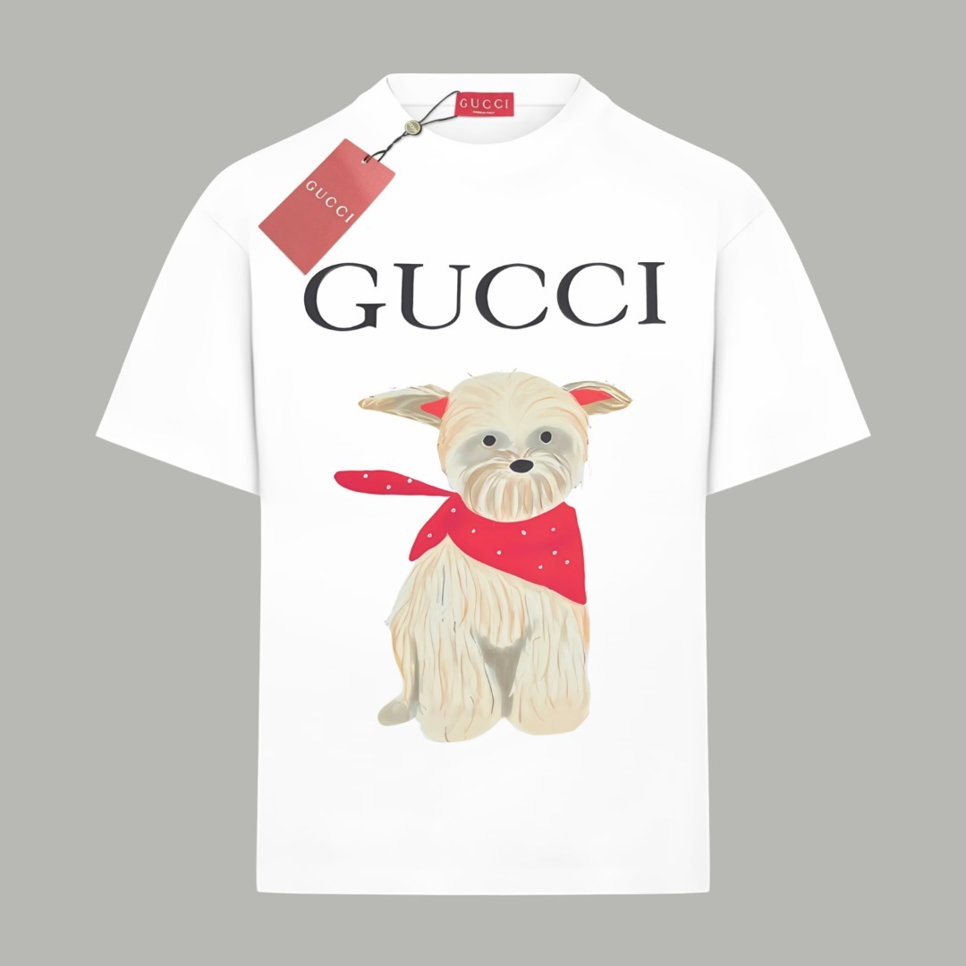 グッチ「Gucci」リミテッド アニマルシリーズ ロゴプリント クルーネックTシャツ