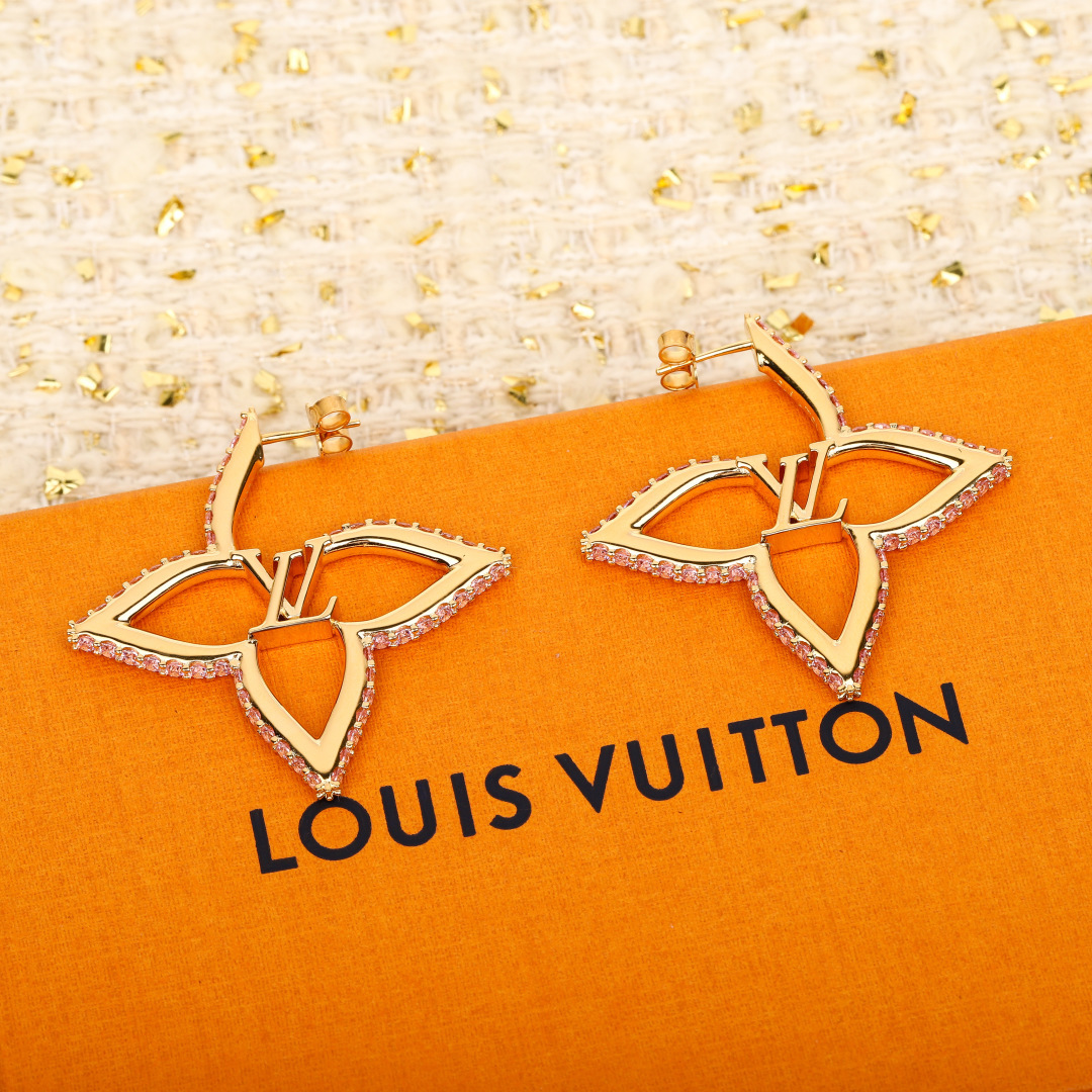ルイ・ヴィトン「Louis Vuitton」 Idylle Blossom ピンクダイヤモンド・イヤリング（イヤリング）