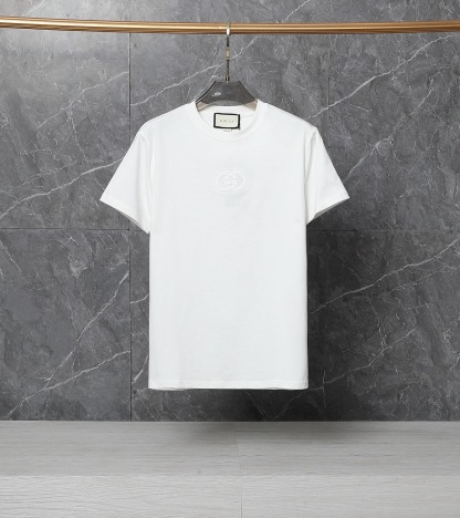 グッチ「Gucci」定番胸元刺繍半袖Tシャツ