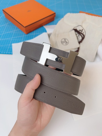 エルメス「Hermès」 ダブルフェイス トゴ革 ベルト100MM