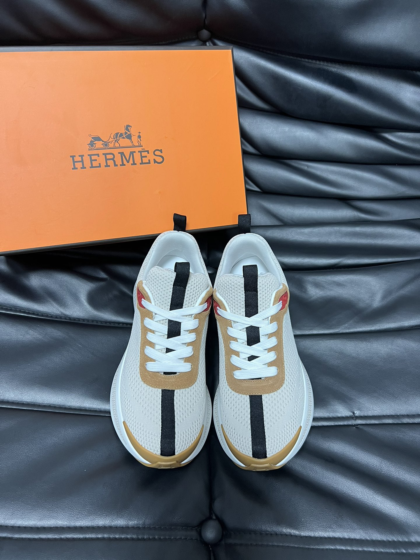エルメス［Hermès］メンズ テックニット モダンスニーカー