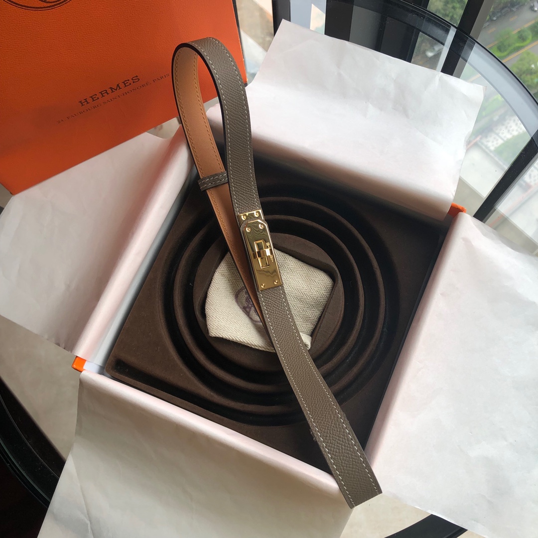 エルメス「Hermès」Kelly 18 ベルト レディース 100CM レザーベルト