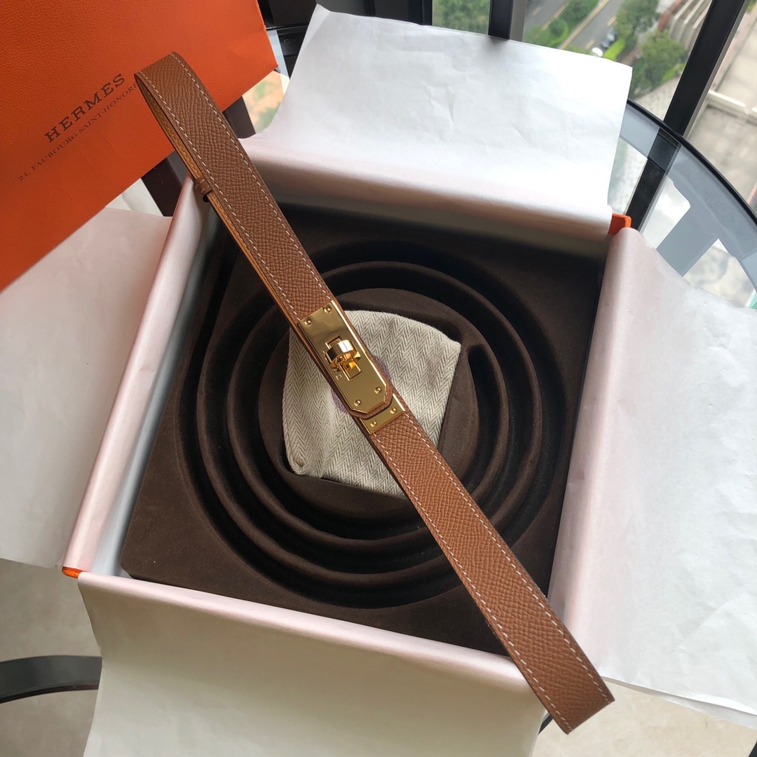 エルメス「Hermès」Kelly 18 ベルト レディース 100CM レザーベルト