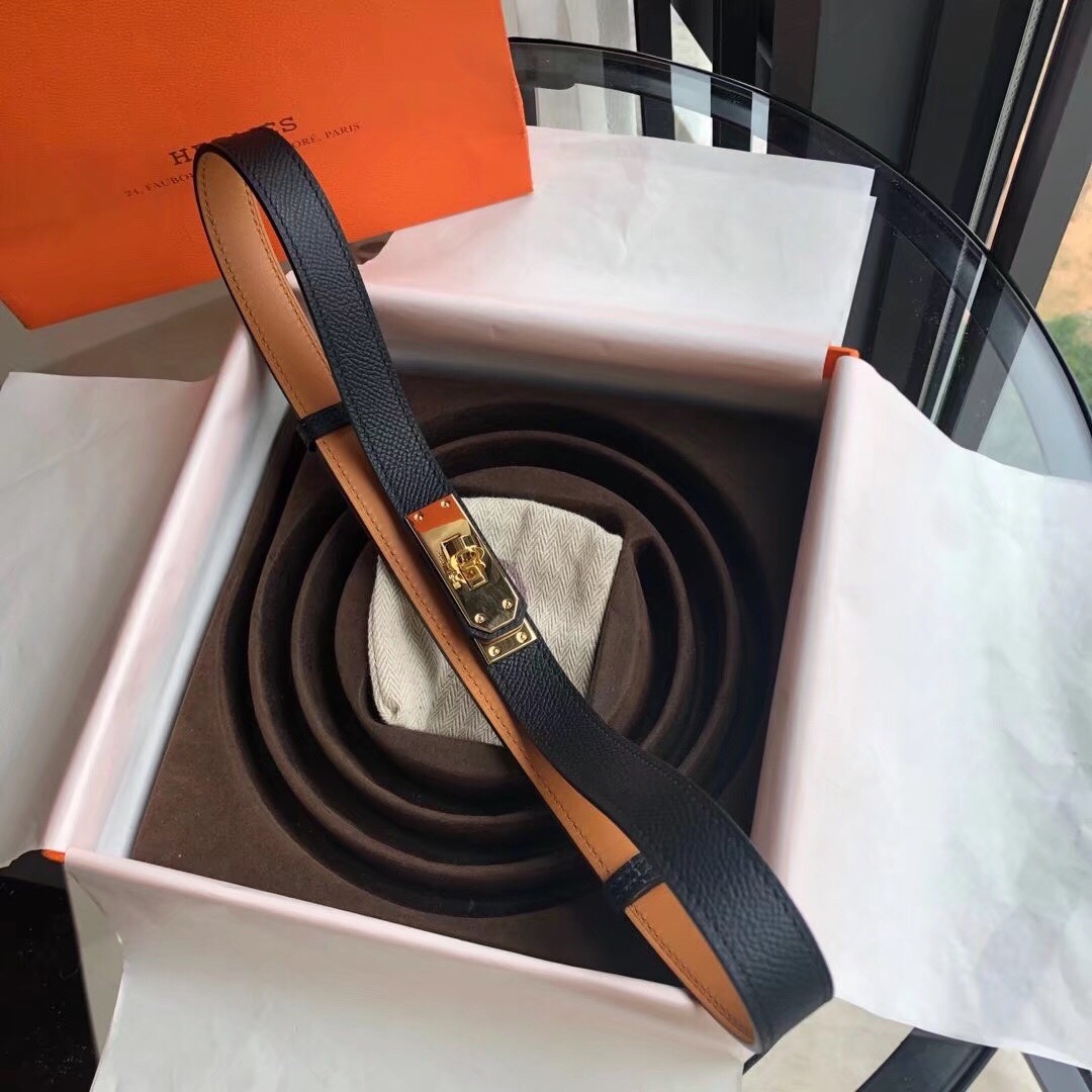 エルメス「Hermès」Kelly 18 ベルト レディース 100CM レザーベルト