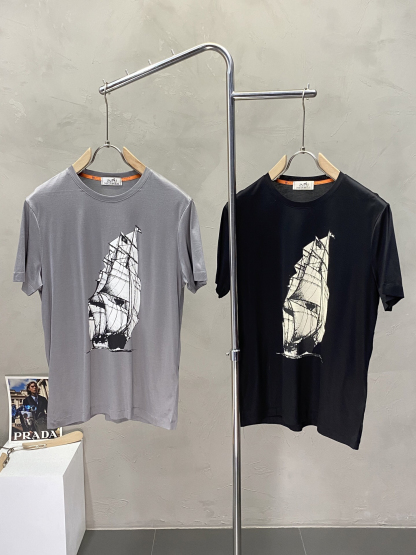 エルメス「Hermès」2025 メンズ カジュアルTシャツ