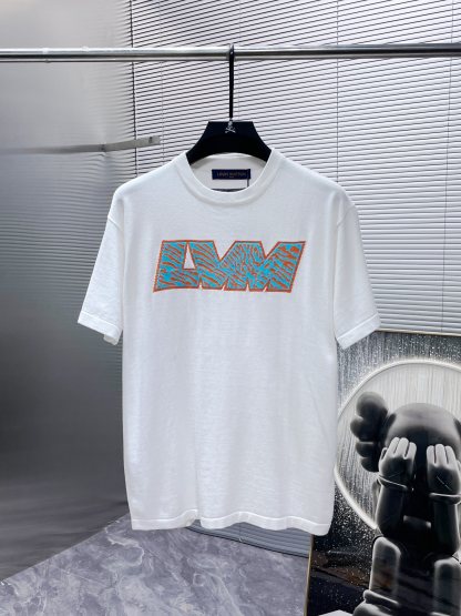 ルイ・ヴィトン「Louis Vuitton」2025SS プレミアム ニット クルーネックTシャツ（メンズ）