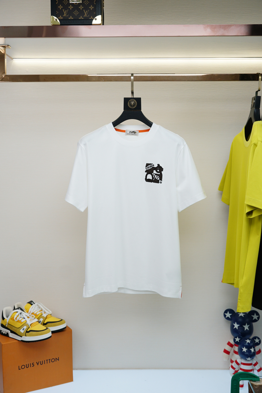 エルメス「Hermès」2025 春夏コレクション メンズ クルーネックTシャツ