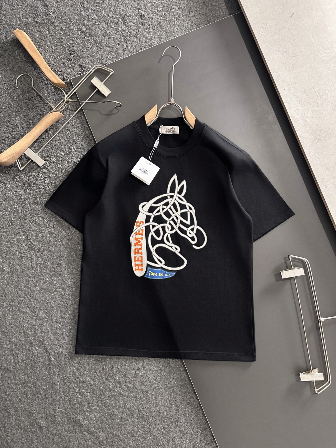 エルメス「Hermès」2025 サマーコレクション メンズ ダブルガーゼコットンTシャツ‌