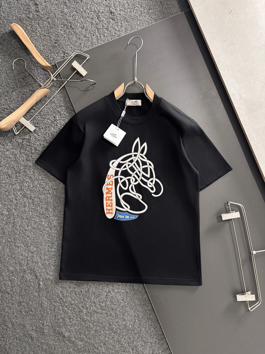 エルメス「Hermès」2025 サマーコレクション メンズ ダブルガーゼコットンTシャツ‌