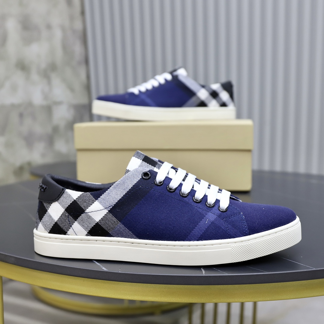 バーバリー［Burberry］ レザー×チェック テラス スニーカー-ISETAN PRESTIGE CURATED