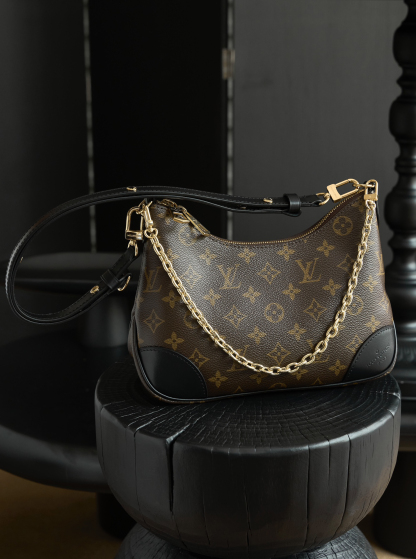 ルイ・ヴィトン「Louis Vuitton」ルイ・ヴィトン ブーローニュ モノグラム ブラック ハンドバッグ