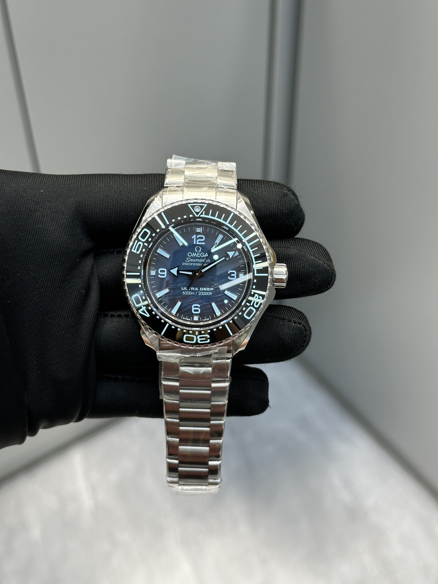 オメガ「Omega」シーマスター プラネットオーシャン "ポセイドン" 45.5mm メンズウォッチ