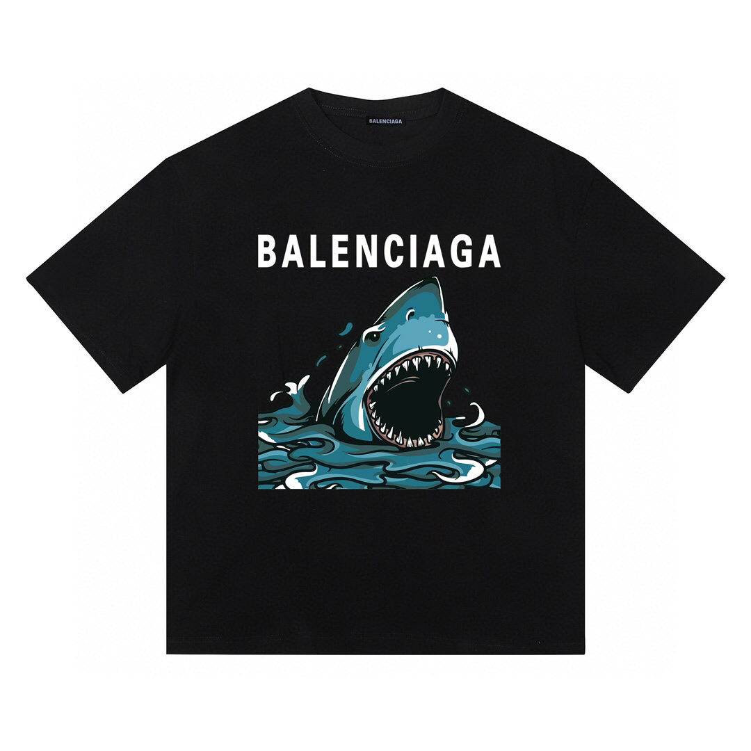 バレンシアガ Balenciaga サメ半袖半袖Tシャツ-ISETAN PRESTIGE CURATED