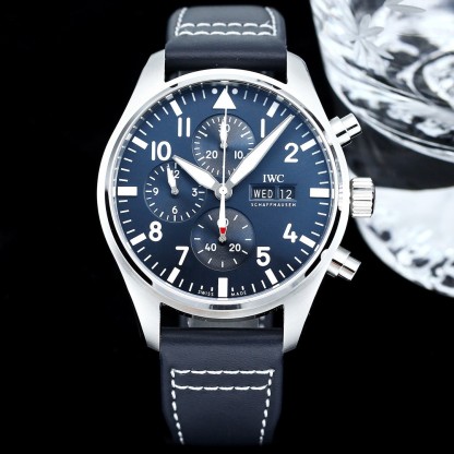 アイ・ダブリュー・シー「IWC」パイロット ウォッチ クロノグラフ メンズ機械式腕時計43MM