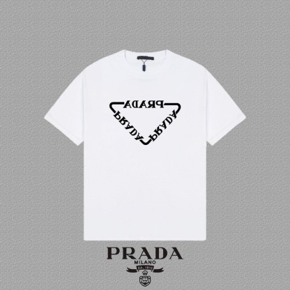 プラダ「Prada」ユニセックス プリントTシャツ ショートスリーブ