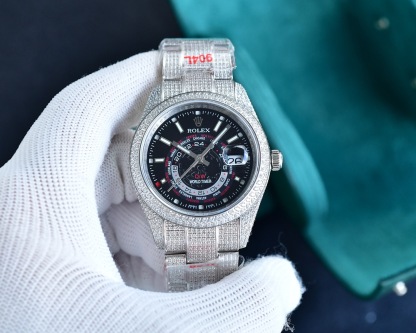 ロレックス「Rolex」‌ デイトナ 126589TBR フルダイヤモンド クロノグラフ腕時計40mm