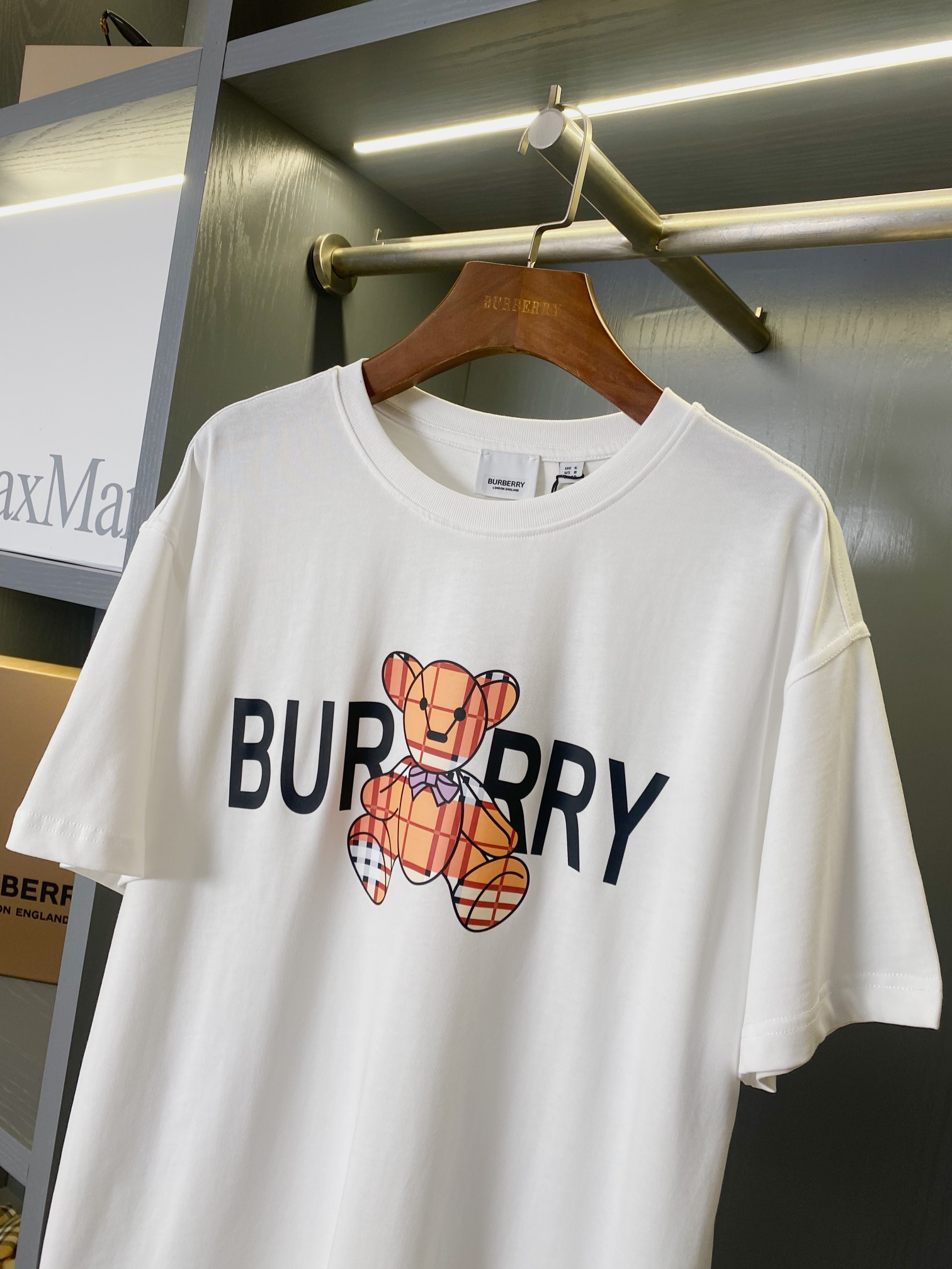 バーバリー「Burberry」ベア モノグラム プリント Tシャツ