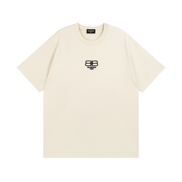 バレンシアガ「Balenciaga」 BB刺繍半袖Tシャツ