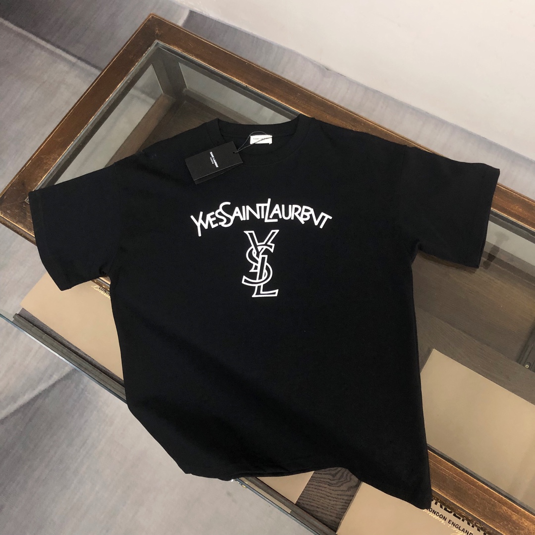 サンローラン「Saint Laurent」サマーコレクション クルーネックTシャツ
