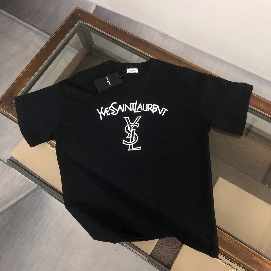 サンローラン「Saint Laurent」サマーコレクション クルーネックTシャツ