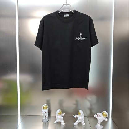 サンローラン「Saint Laurent」2025SS ユニセックス ショートスリーブTシャツ