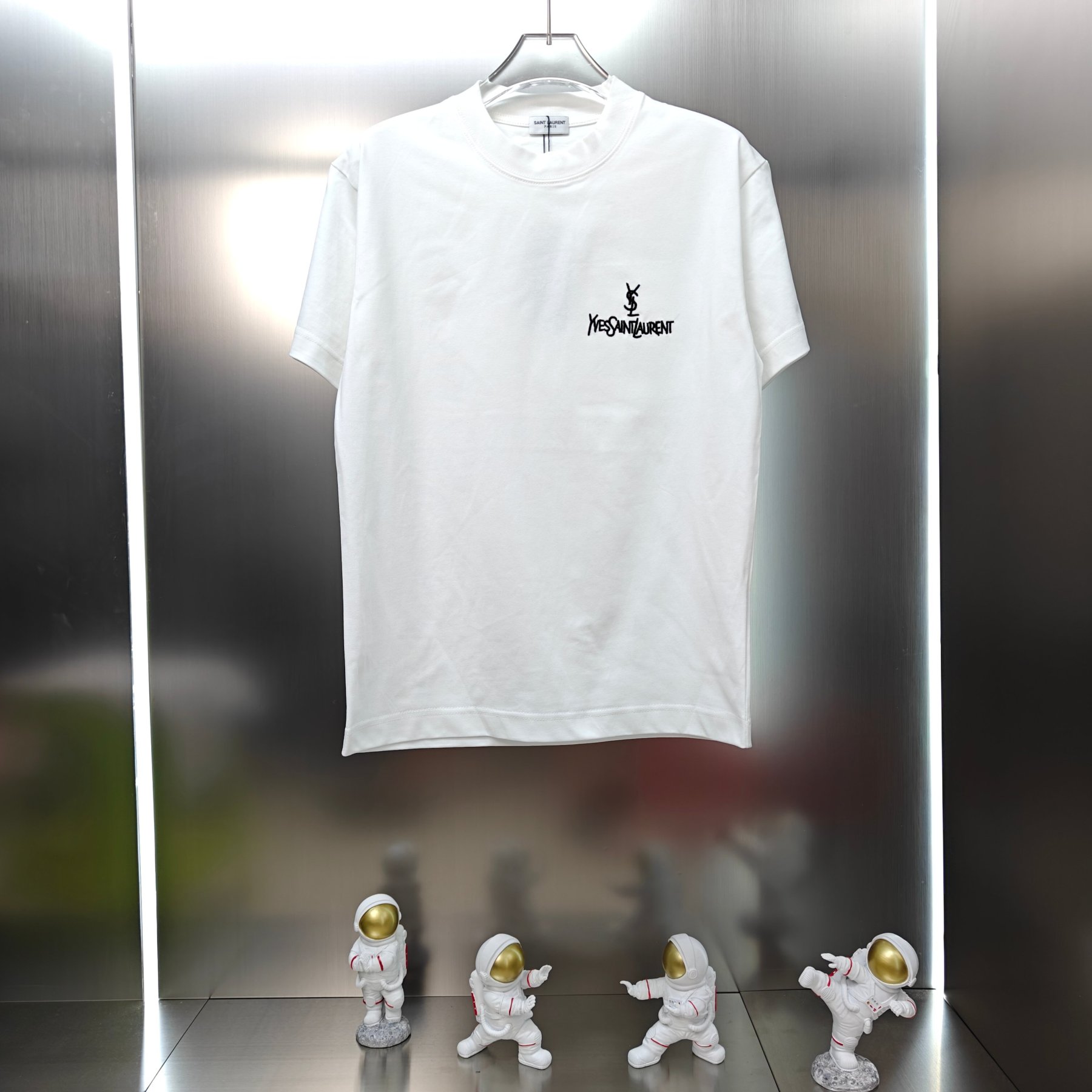 サンローラン「Saint Laurent」2025SS ユニセックス ショートスリーブTシャツ