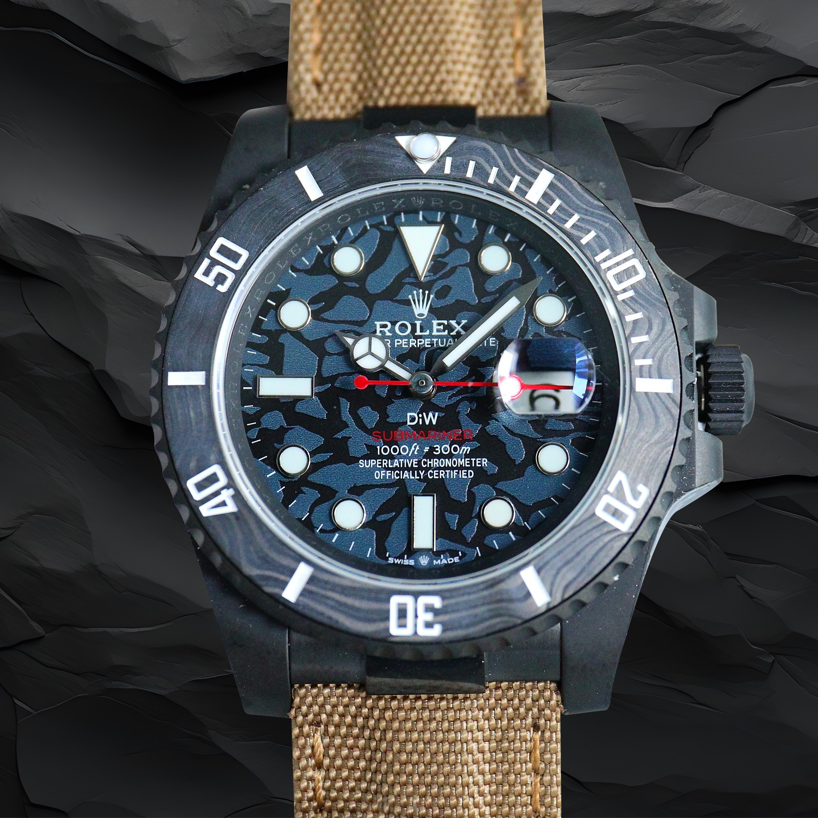 ロレックス「Rolex」‌ ROLEX DIW サブマリーナー PARAKEET カスタムモデル 腕時計40mm