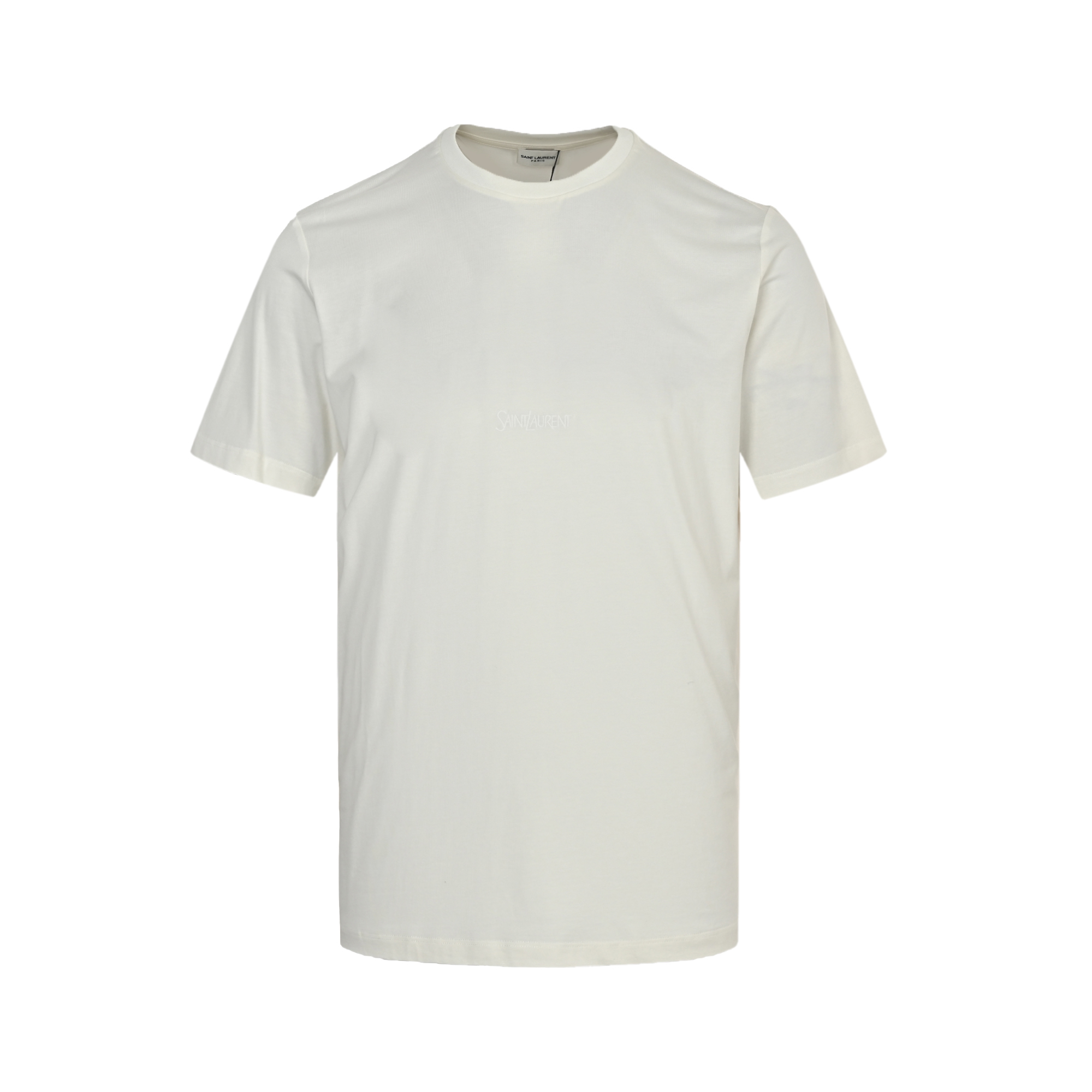 サンローラン「Saint Laurent」チェストロゴ エンブロイダリー Tシャツ