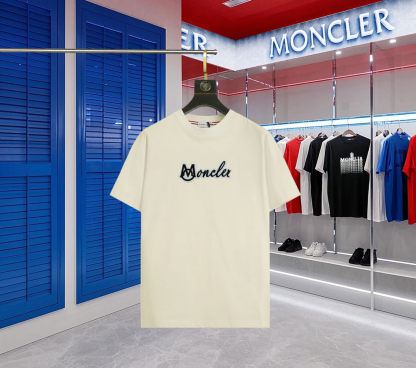 【ワンフォーワン】モンクレール「Moncler」ロゴエンブロイダリー クルーネックTシャツ【在庫僅少】