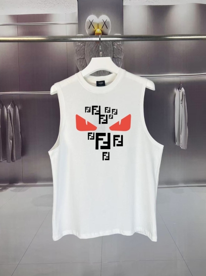 フェンディ「Fendi」2025 SUMMER FF DEMON EYES モンスターロゴ ノースリーブTシャツ
