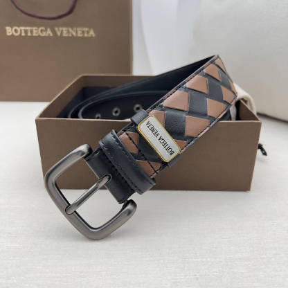 ボッテガ ヴェネタ「Bottega Veneta」クラシック プレステージ ピン バックル ベルト100CM