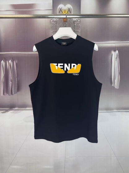 フェンディ「Fendi」2025 SUMMER FF DEMON EYES モンスターロゴ ノースリーブTシャツ