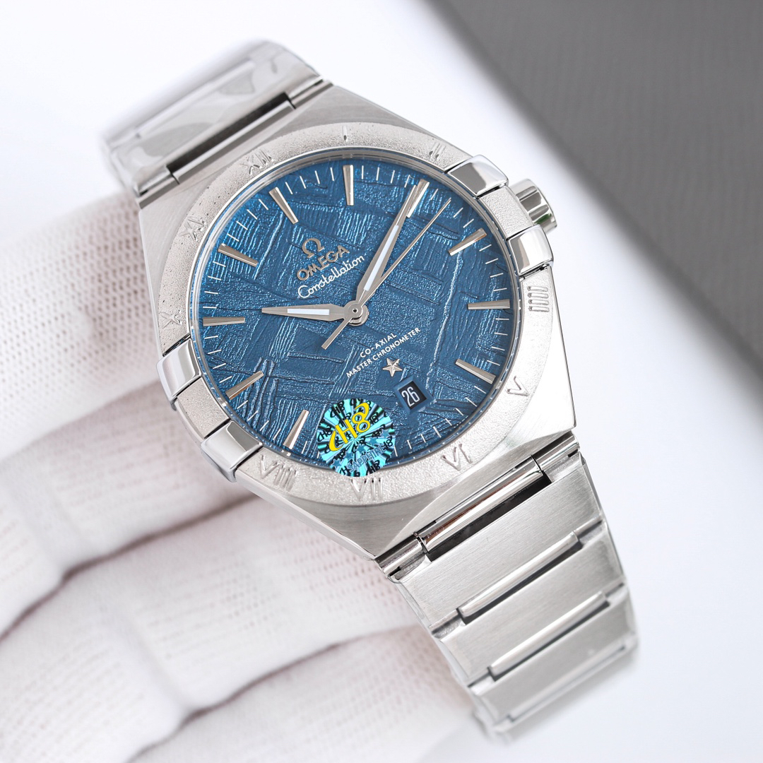 オメガ「Omega」第5世代星座隕石面シリーズ男性用ロボット腕時計41mm