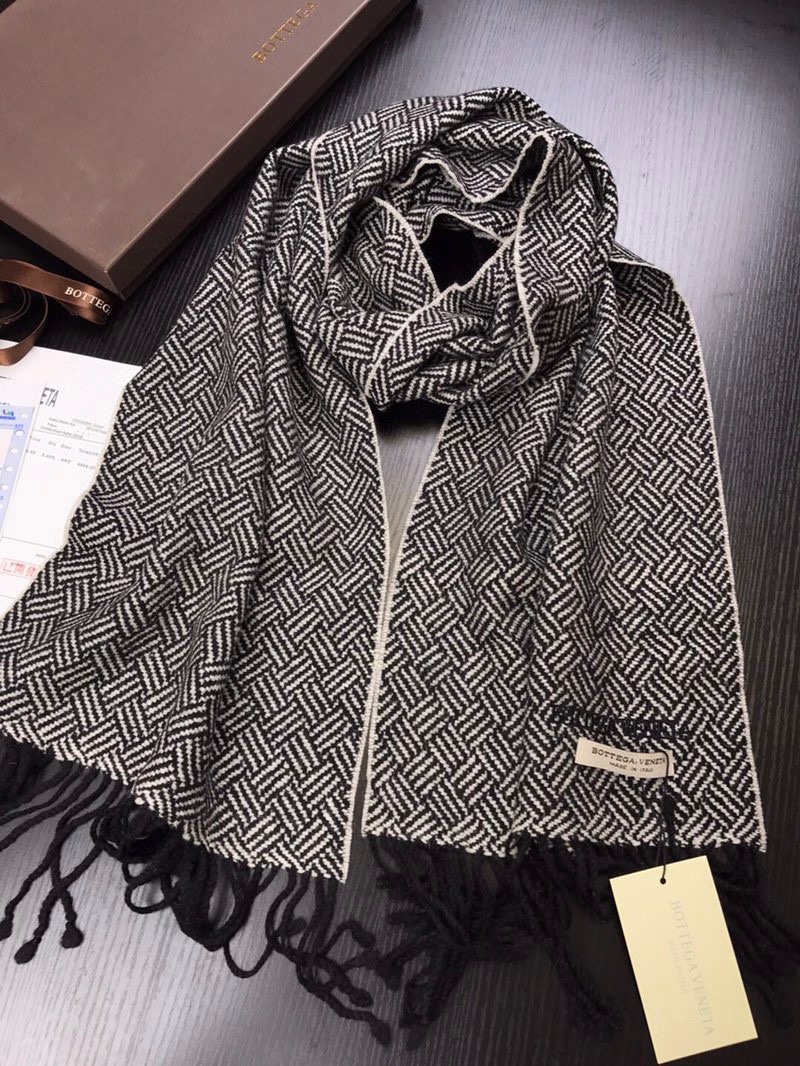 ボッテガ ヴェネタ「Bottega Veneta」 メンズ プレミアム キャシュミール マフラー170*32CM