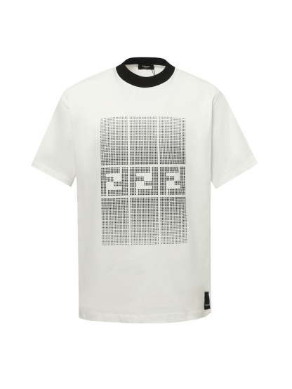 フェンディ「Fendi」25SS FFモノグラム プリント ショートスリーブTシャツ