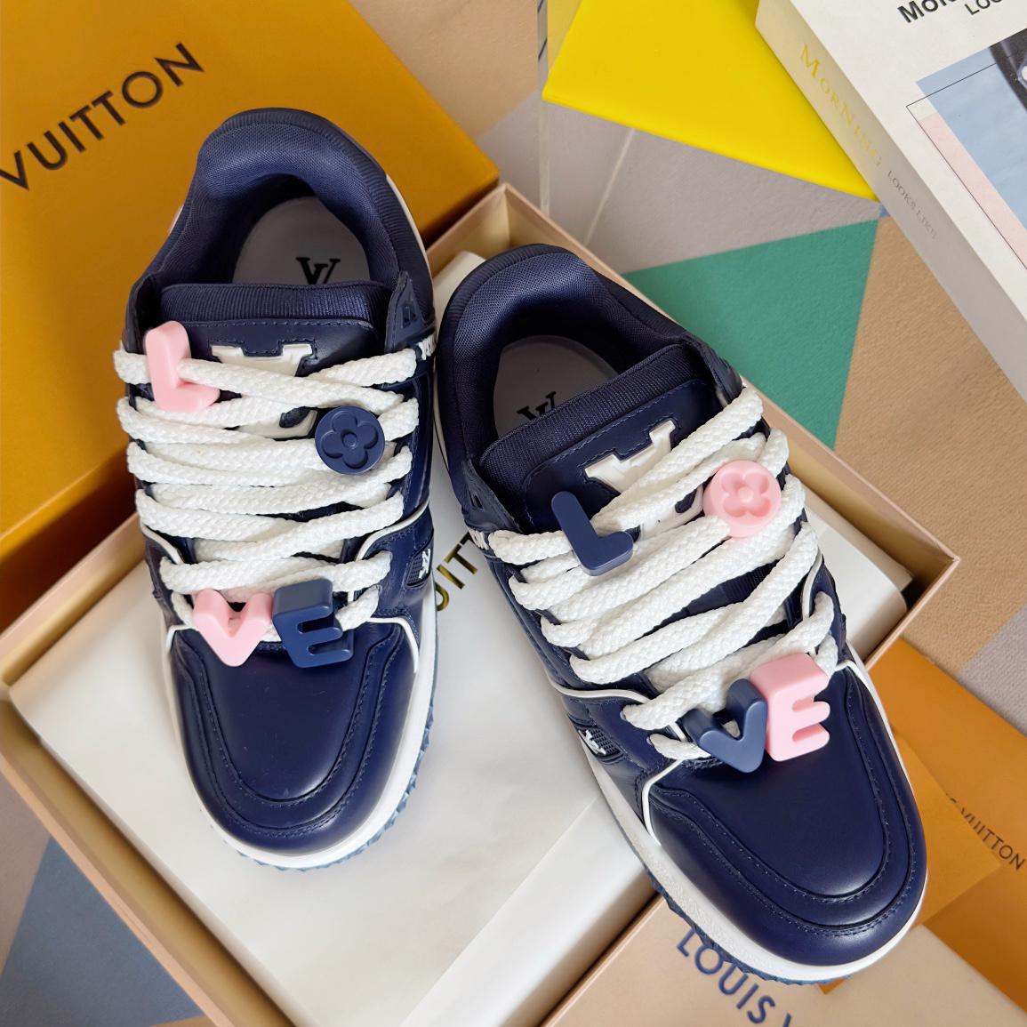 「コラボモデル」Louis Vuitton x Trainer Maxi スニーカー