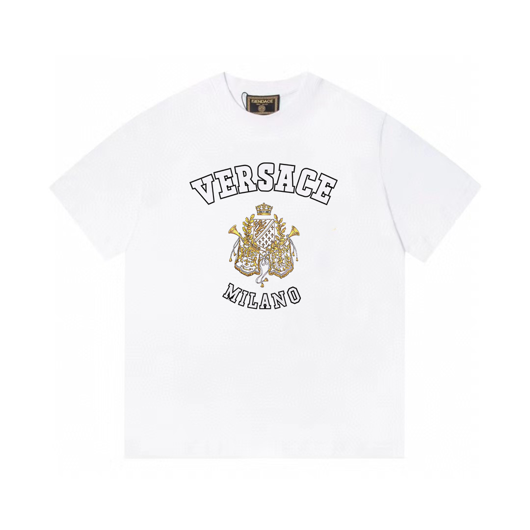 ヴェルサーチ「Versace」2024SS プレミアム プリントTシャツ