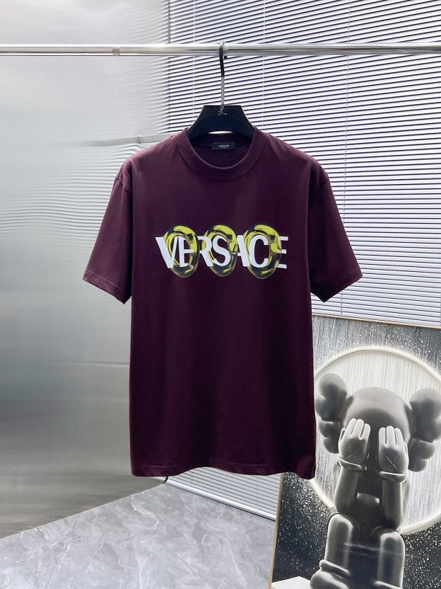 ヴェルサーチ「Versace」 2025SS リラックスフィット クルーネックTシャツ