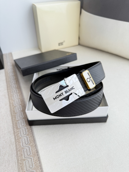 モンブラン「Montblanc」クラシックコレクション オートマチックバックル ベルト 100cm