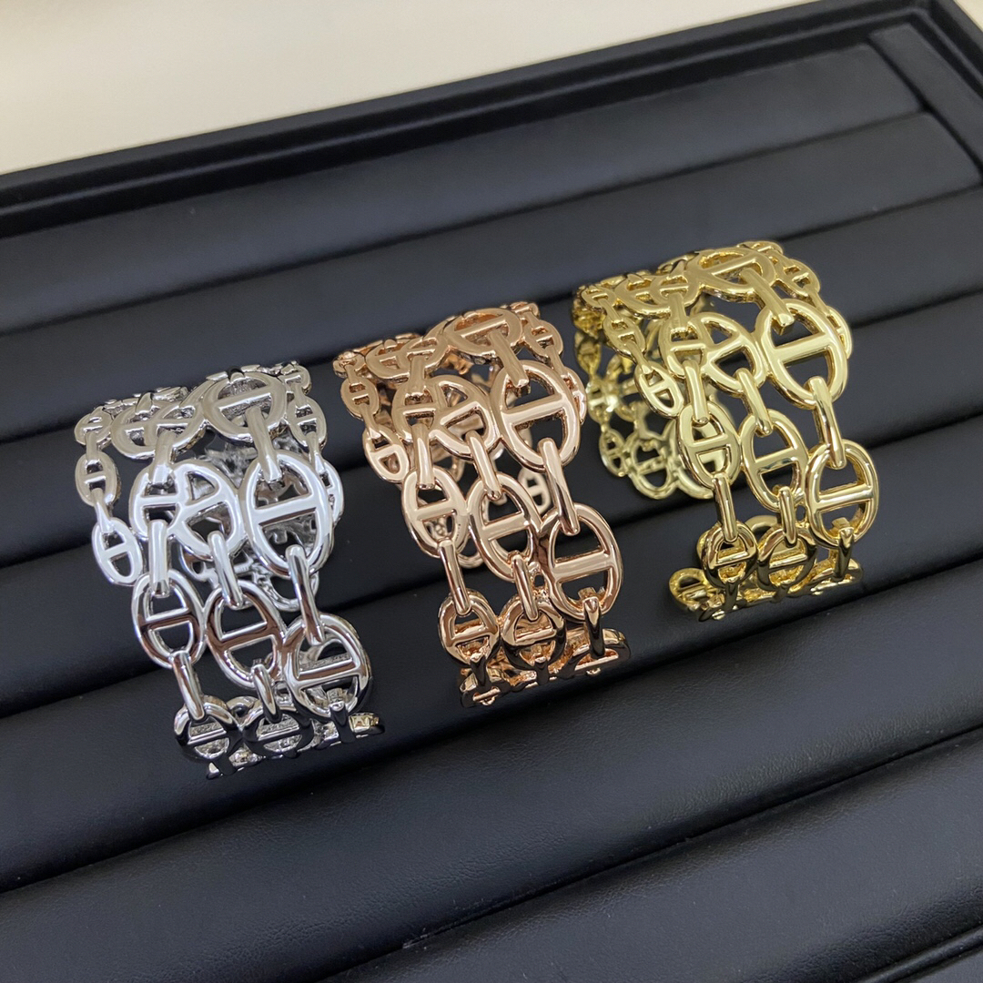 エルメス「Hermès」Chaîne d'Ancre オープンワーク ブレスレット