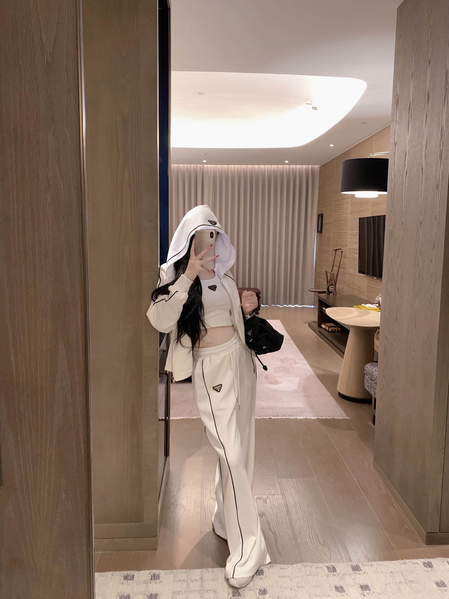 プラダ「Prada」レディース カジュアルスポーツセット【3点セット】