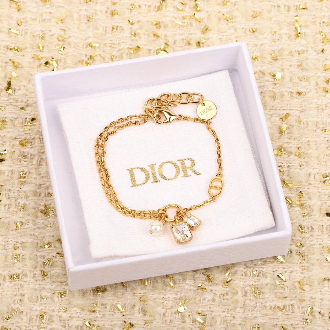 ディオール「Dior」1ビーズ2ダイヤモンドブレスレット