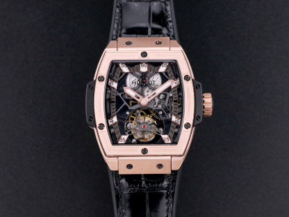 ユーボット「Hublot」MASTERPIECEシリーズ906モデルの真陀フライホイール腕時計45mm