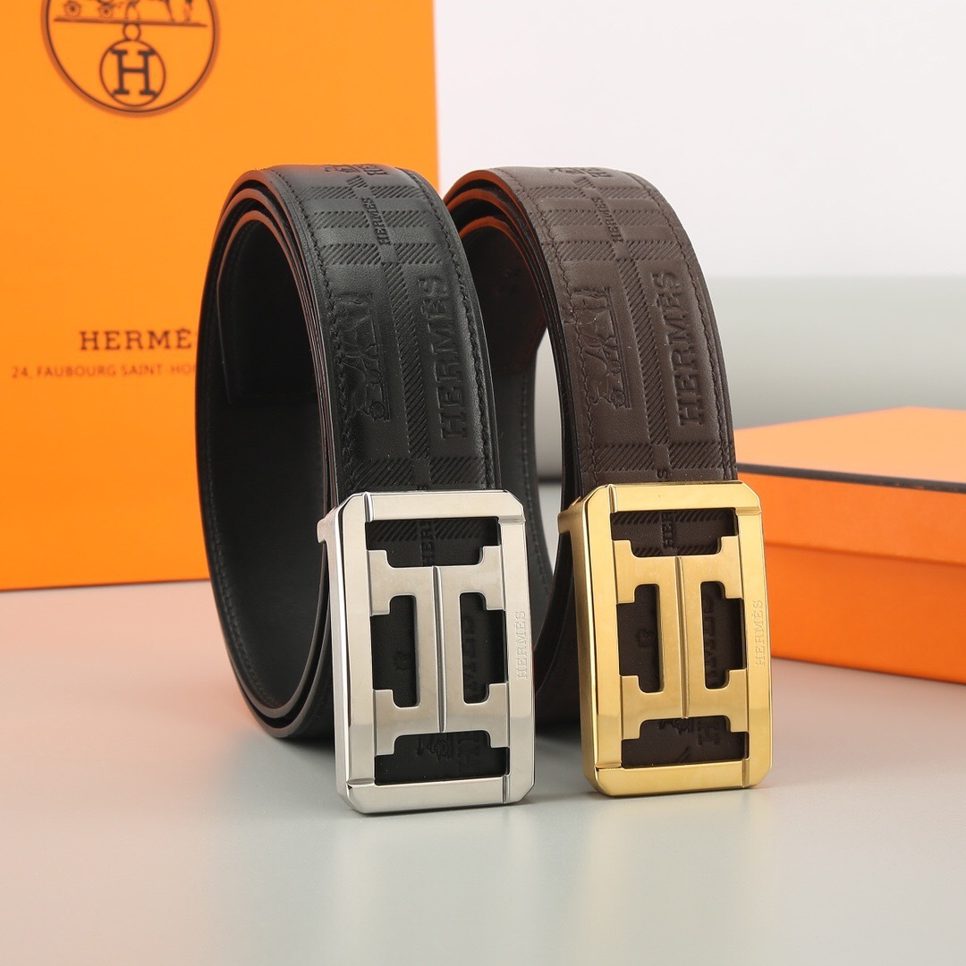 エルメス「Hermès」 プレミアムスチールバックル ベルト100cm