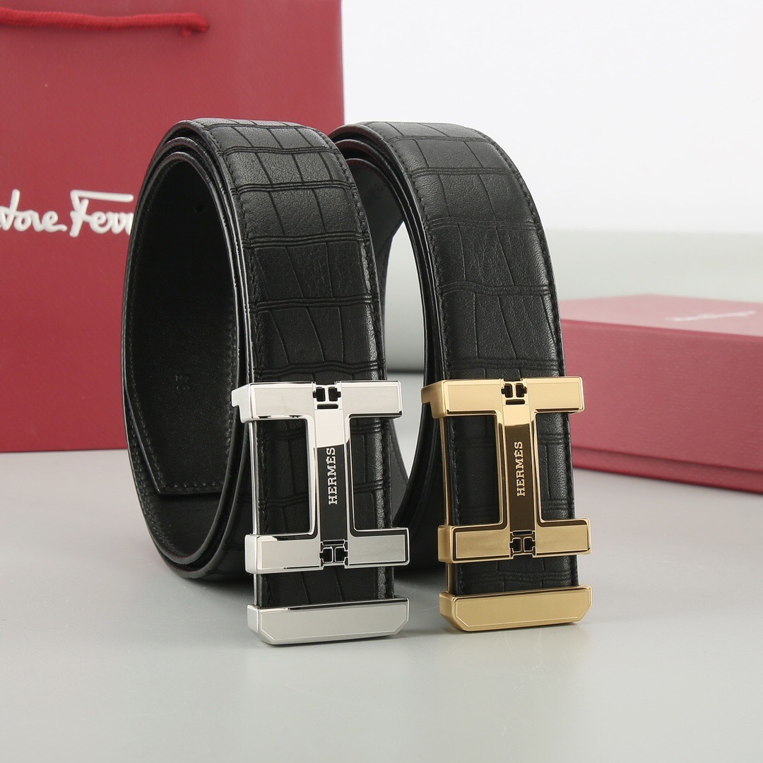 エルメス「Hermès」プレミアムスチールバックル ベルト100cm